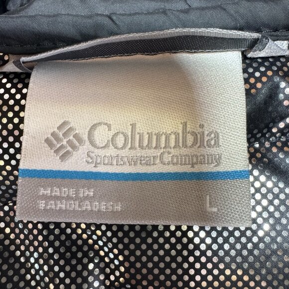 COLUMBIA Women's Large Jacket Puffer Powder Lite II Omni-Heat Hooded Black Therm - Picture 9 of 11